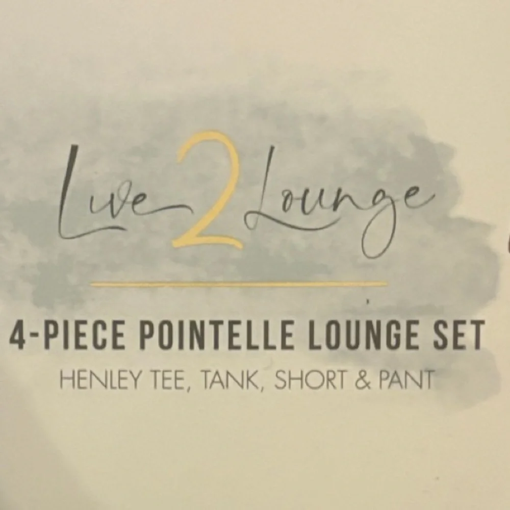 Live 2 Lounge Light Purple Pajama 4 Piece Set for Women Size Small - Picture 2 of 11